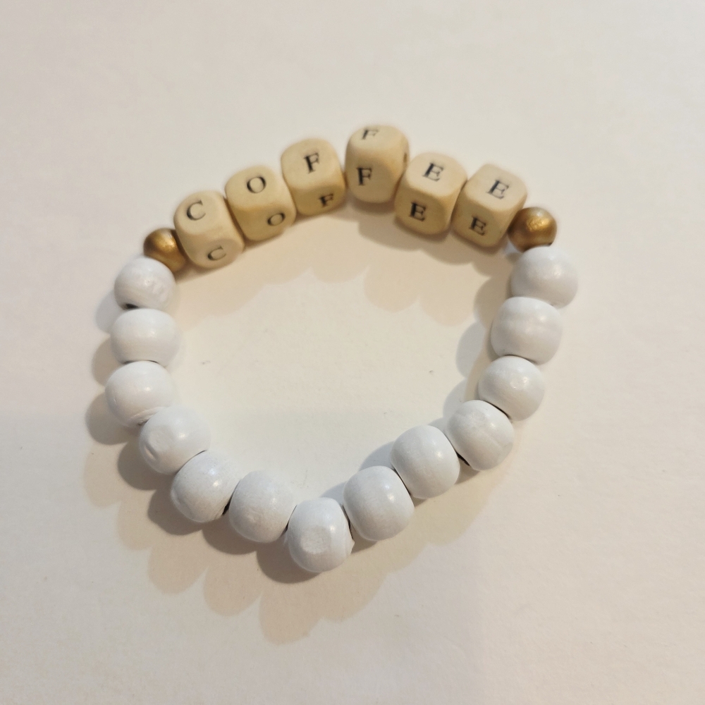 Coffee Beaded Bracelet - Picture 2 of 2
